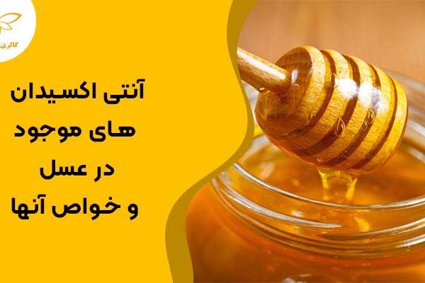 عسلی به همراه آنتی اکسیدان های موجود در عسل