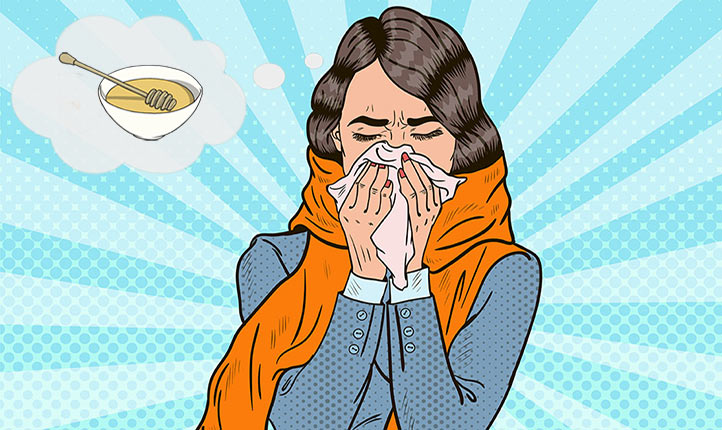 درمان سرماخوردگی با عسل درمان سرماخوردگی با عسل